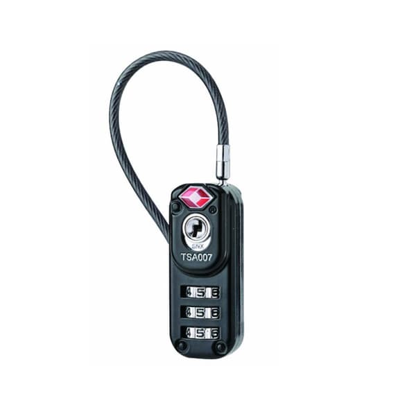 TSA 7231 3-Dial Combi TSA Cable Lock