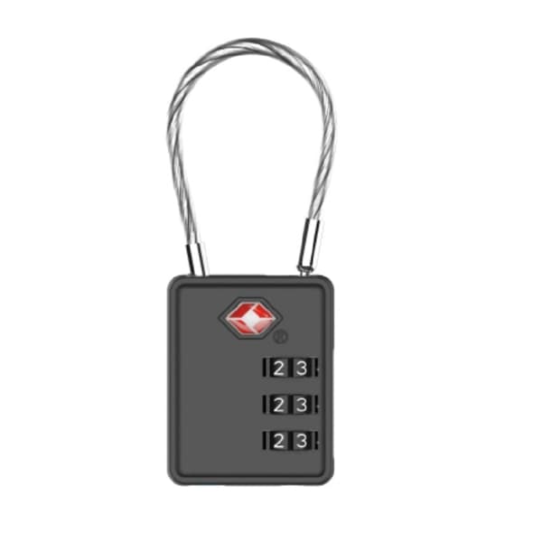 TSA 7234 3-Dial Combi TSA Cable Lock