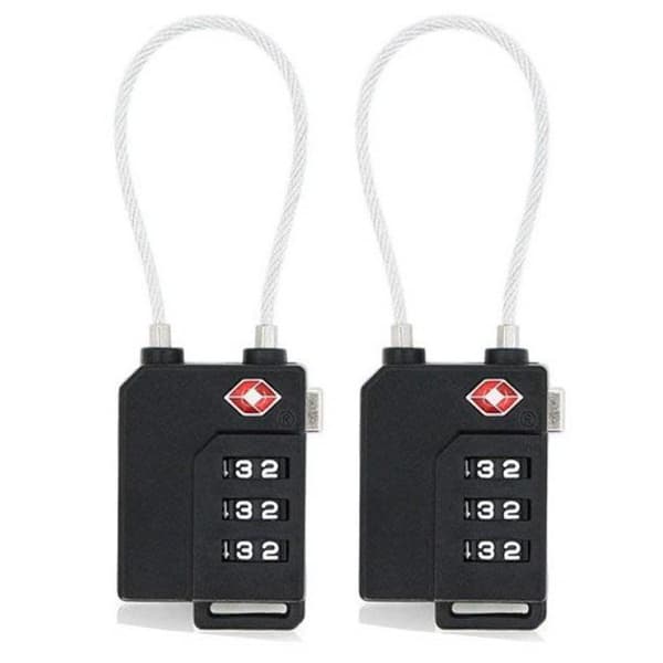 TSA 7237  3-Dial Combi TSA Cable Lock