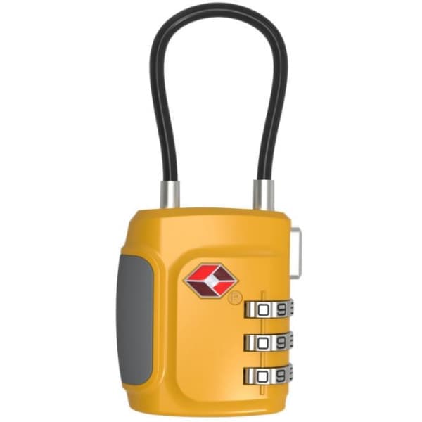 TSA 7244  3-Dial Combi TSA Cable Lock